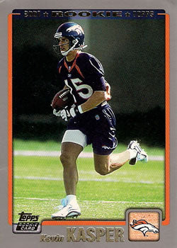 #345 Kevin Kasper - Denver Broncos - 2001 Topps Football