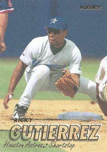 #345 Ricky Gutierrez - Houston Astros - 1997 Fleer Baseball