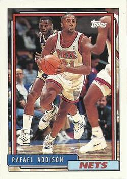 #345 Rafael Addison - New Jersey Nets - 1992-93 Topps Basketball