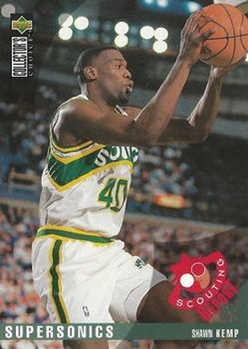 #345 Shawn Kemp - Seattle SuperSonics - 1995-96 Collector's Choice Basketball