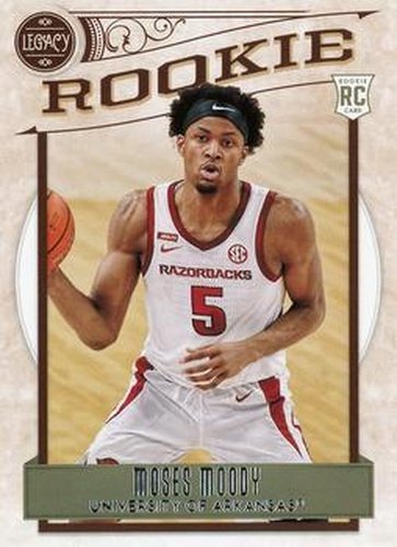 #345 Moses Moody - Arkansas Razorbacks - 2021 Panini Chronicles Draft Picks Basketball