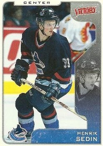 #345 Henrik Sedin - Vancouver Canucks - 2001-02 Upper Deck Victory Hockey