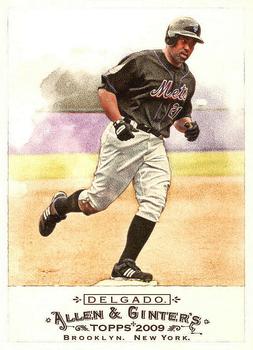 #345 Carlos Delgado - New York Mets - 2009 Topps Allen & Ginter Baseball