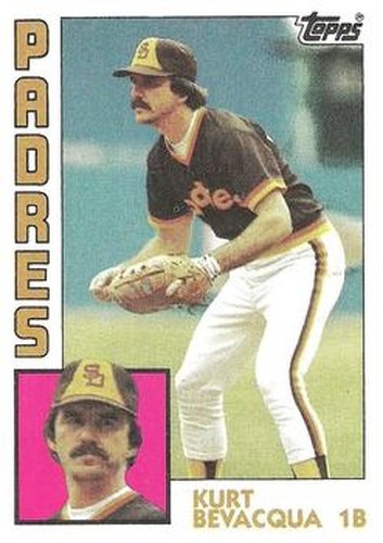 #346 Kurt Bevacqua - San Diego Padres - 1984 Topps Baseball