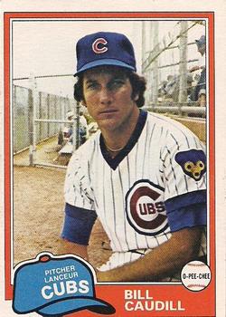 #346 Bill Caudill - Chicago Cubs - 1981 O-Pee-Chee - Gray Back Baseball