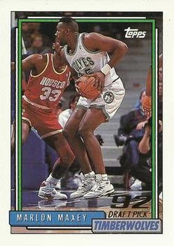 #346 Marlon Maxey - Minnesota Timberwolves - 1992-93 Topps Basketball