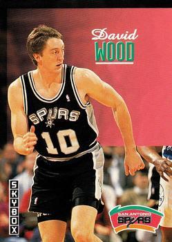 #346 David Wood - San Antonio Spurs - 1992-93 SkyBox Basketball