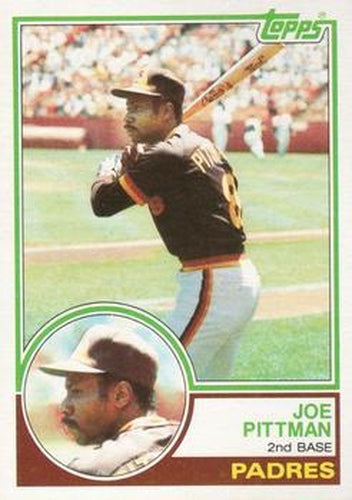 #346 Joe Pittman - San Diego Padres - 1983 Topps Baseball