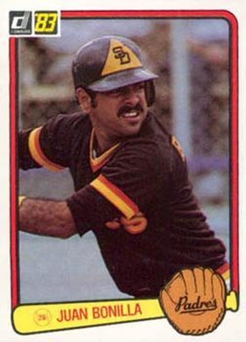 #346 Juan Bonilla - San Diego Padres - 1983 Donruss Baseball