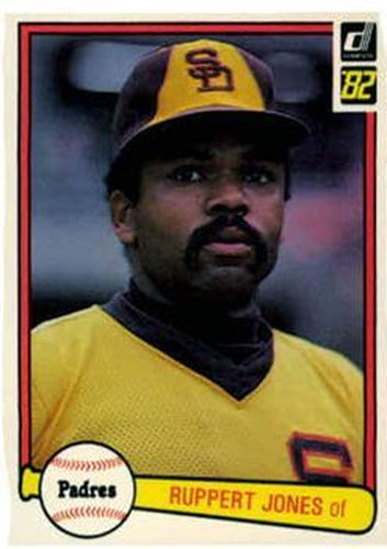 #346 Ruppert Jones - San Diego Padres - 1982 Donruss Baseball