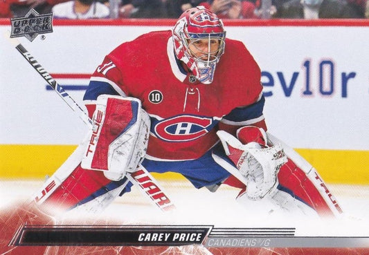 #347 Carey Price - Montreal Canadiens - 2022-23 Upper Deck Hockey