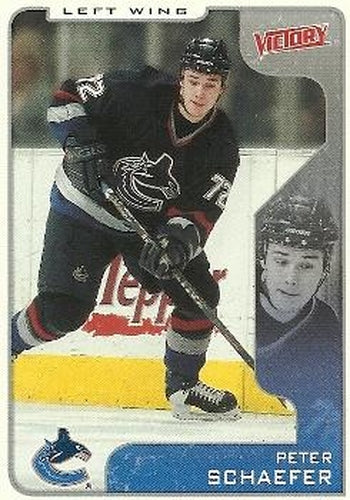 #347 Peter Schaefer - Vancouver Canucks - 2001-02 Upper Deck Victory Hockey
