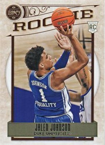 #347 Jalen Johnson - Duke Blue Devils - 2021 Panini Chronicles Draft Picks Basketball