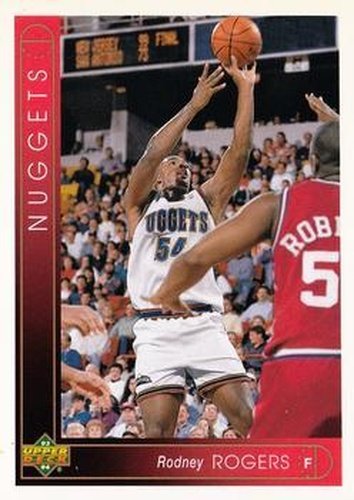 #347 Rodney Rogers - Denver Nuggets - 1993-94 Upper Deck Basketball