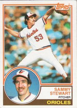 #347 Sammy Stewart - Baltimore Orioles - 1983 Topps Baseball