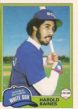 #347 Harold Baines - Chicago White Sox - 1981 O-Pee-Chee - Gray Back Baseball