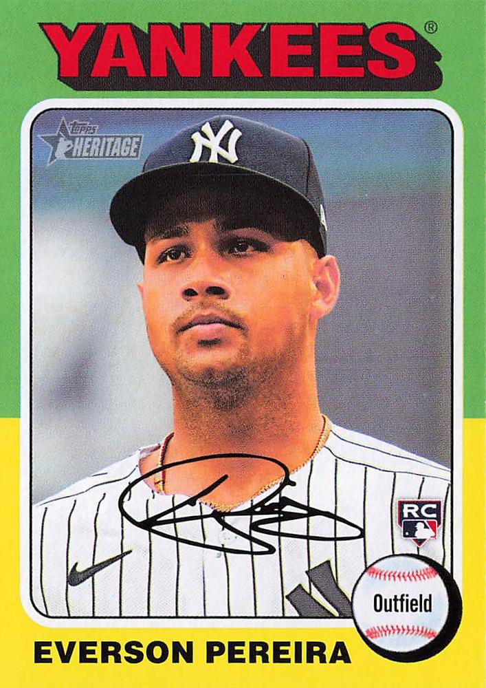 #348 Everson Pereira - New York Yankees - 2024 Topps Heritage Baseball