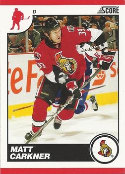 #348 Matt Carkner - Ottawa Senators - 2010-11 Score Hockey