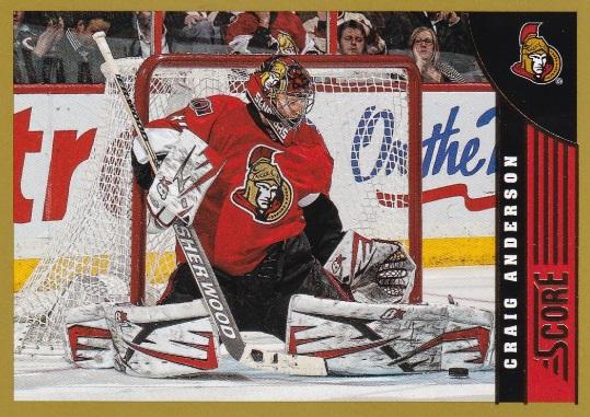 #348 Craig Anderson - Ottawa Senators - 2013-14 Score - Gold Hockey