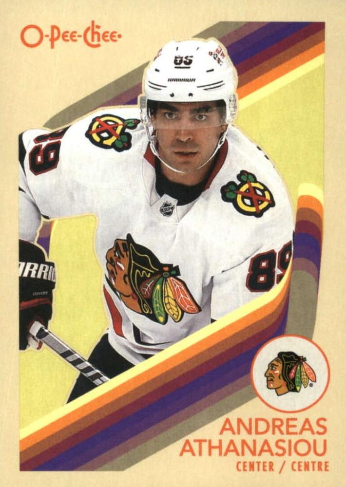 #348 Andreas Athanasiou - Chicago Blackhawks - 2023-24 O-Pee-Chee - Retro Hockey