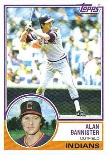 #348 Alan Bannister - Cleveland Indians - 1983 Topps Baseball