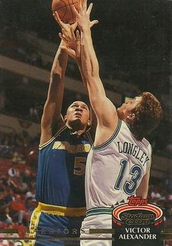 #348 Victor Alexander - Golden State Warriors - 1992-93 Stadium Club Basketball