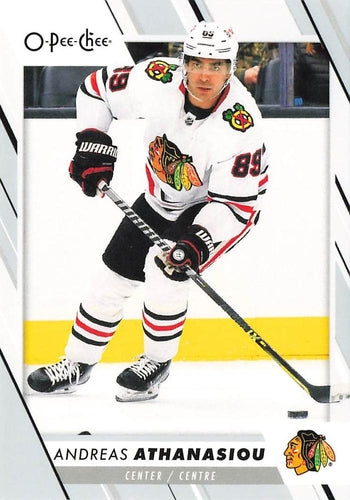#348 Andreas Athanasiou - Chicago Blackhawks - 2023-24 O-Pee-Chee Hockey