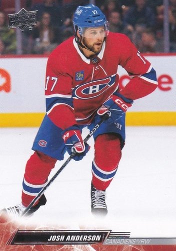 #349 Josh Anderson - Montreal Canadiens - 2022-23 Upper Deck Hockey