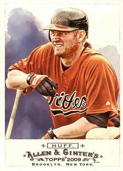 #349 Aubrey Huff - Baltimore Orioles - 2009 Topps Allen & Ginter Baseball