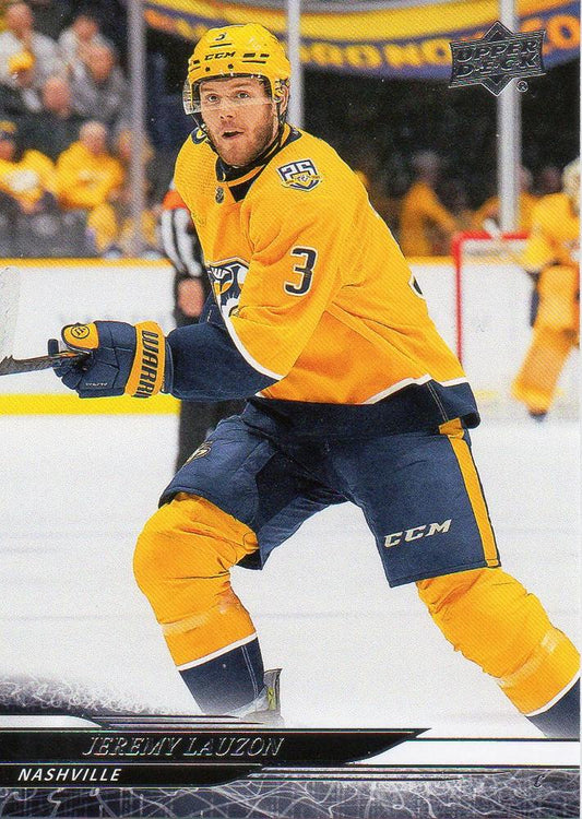#349 Jeremy Lauzon - Nashville Predators - 2024-25 Upper Deck Hockey