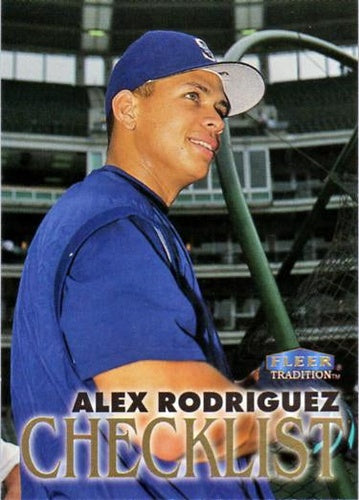 #349 Alex Rodriguez - Seattle Mariners - 1998 Fleer Tradition Baseball