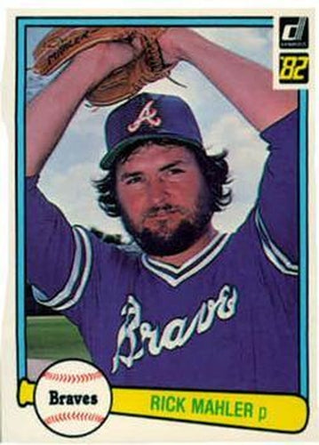#349 Rick Mahler - Atlanta Braves - 1982 Donruss Baseball