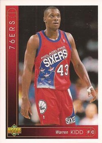 #349 Warren Kidd - Philadelphia 76ers - 1993-94 Upper Deck Basketball