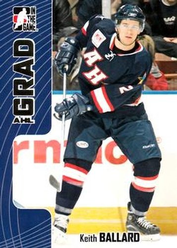 #349 Keith Ballard - Utah Grizzlies - 2005-06 In The Game Heroes and Prospects Hockey