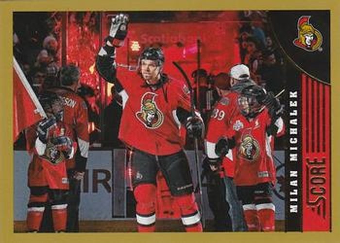 #349 Milan Michalek - Ottawa Senators - 2013-14 Score - Gold Hockey