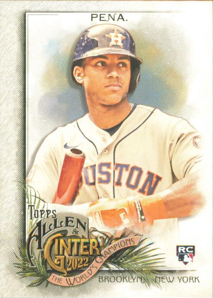 #349 Jeremy Pena - Houston Astros - 2022 Topps Allen & Ginter Baseball