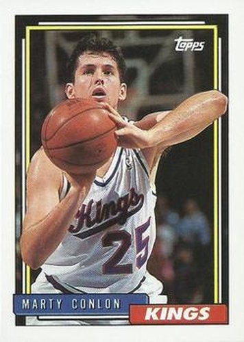 #349 Marty Conlon - Sacramento Kings - 1992-93 Topps Basketball