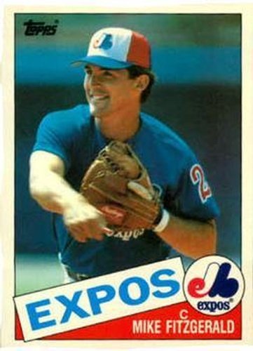 #34T Mike Fitzgerald - Montreal Expos - 1985 Topps Traded Baseball
