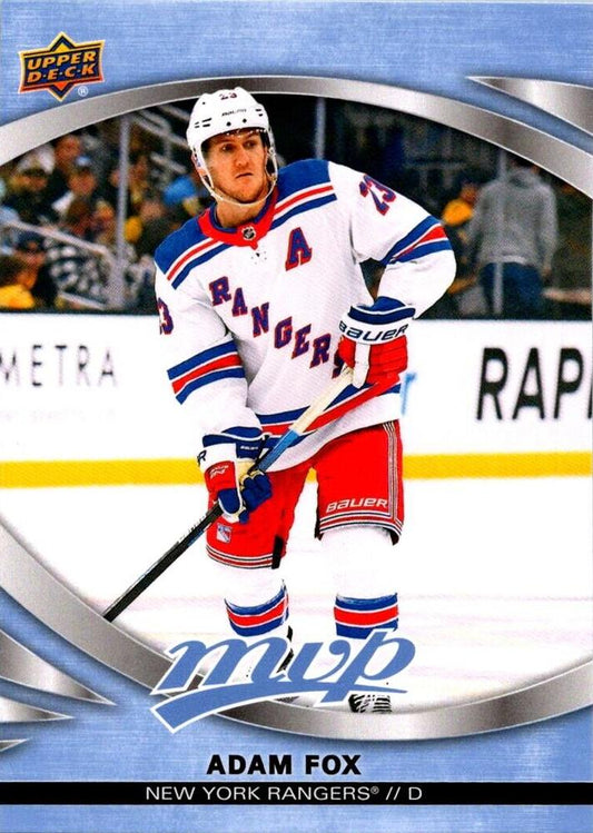 #34 Adam Fox - New York Rangers - 2023-24 Upper Deck MVP - Ice Battles Hockey
