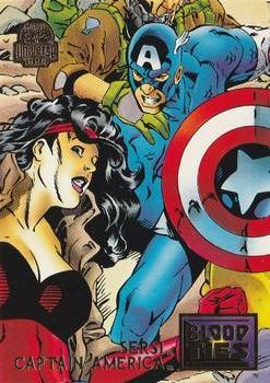 #34 Sersi & Captain America - 1994 Fleer Marvel Universe