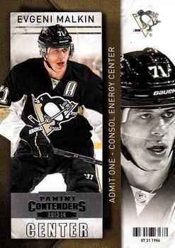 #34 Evgeni Malkin - Pittsburgh Penguins - 2013-14 Panini Contenders Hockey