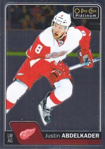 #34 Justin Abdelkader - Detroit Red Wings - 2016-17 O-Pee-Chee Platinum Hockey