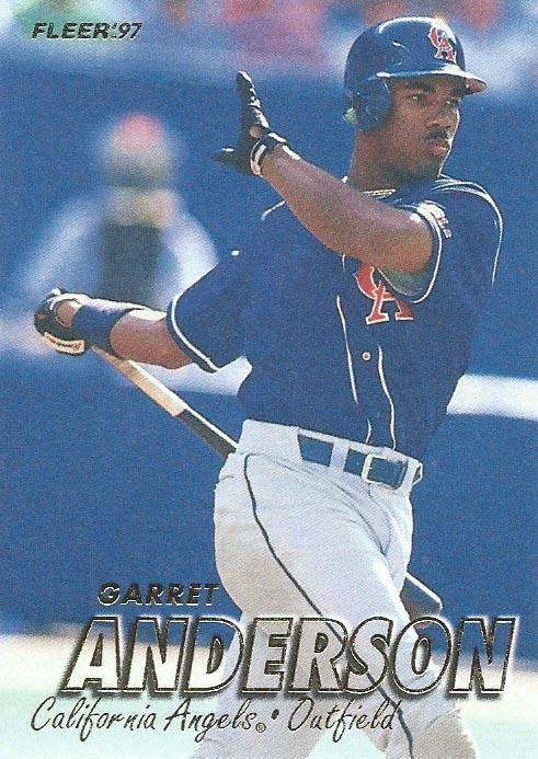 #34 Garret Anderson - California Angels - 1997 Fleer Baseball