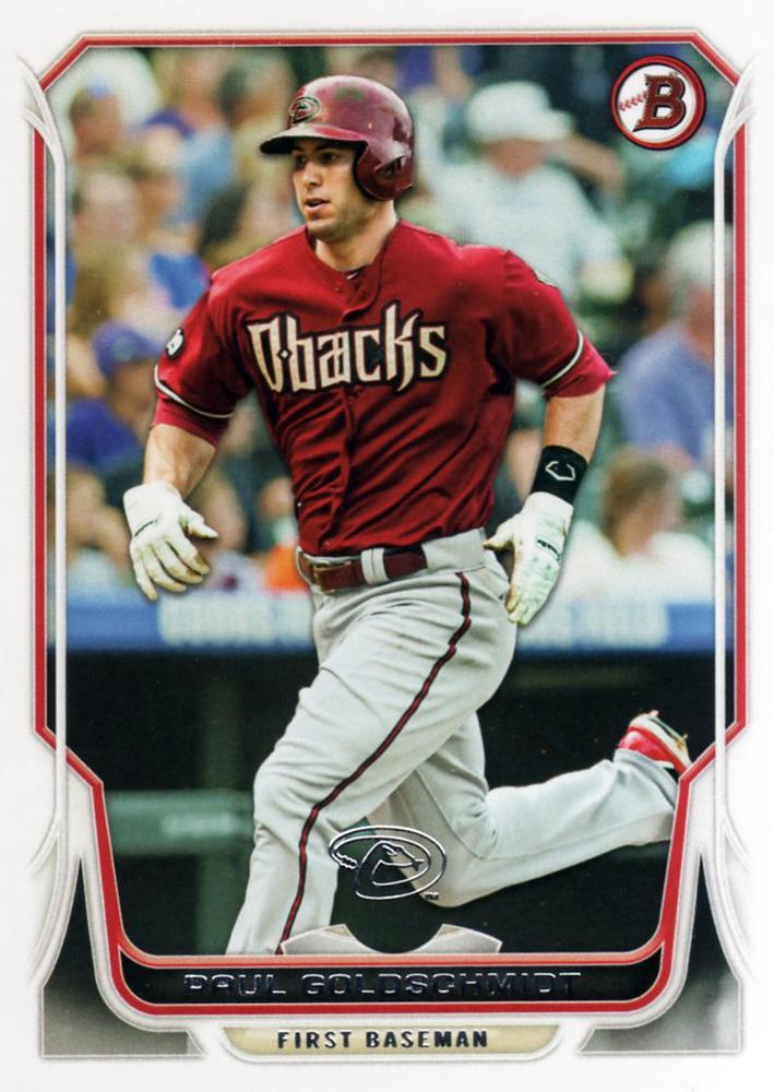 #34 Paul Goldschmidt - Arizona Diamondbacks - 2014 Bowman Baseball