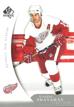 #34 Brendan Shanahan - Detroit Red Wings - 2005-06 SP Authentic Hockey