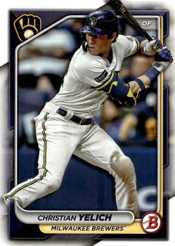 #34 Christian Yelich - Milwaukee Brewers - 2024 Bowman Baseball