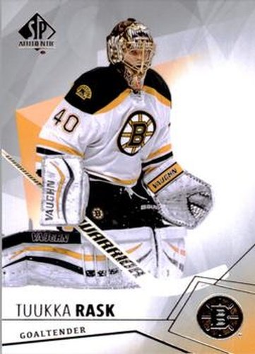 #34 Tuukka Rask - Boston Bruins - 2015-16 SP Authentic Hockey