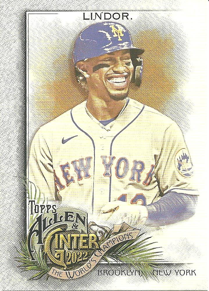 #34 Francisco Lindor - New York Mets - 2022 Topps Allen & Ginter Baseball