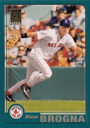 #34 Rico Brogna - Boston Red Sox - 2001 Topps Baseball