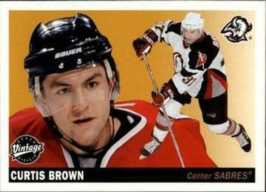#34 Curtis Brown - Buffalo Sabres - 2002-03 Upper Deck Vintage Hockey